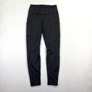 Patagonia Worn Wear Womens Gray Pocket Leggings Athletic Tights Size Small